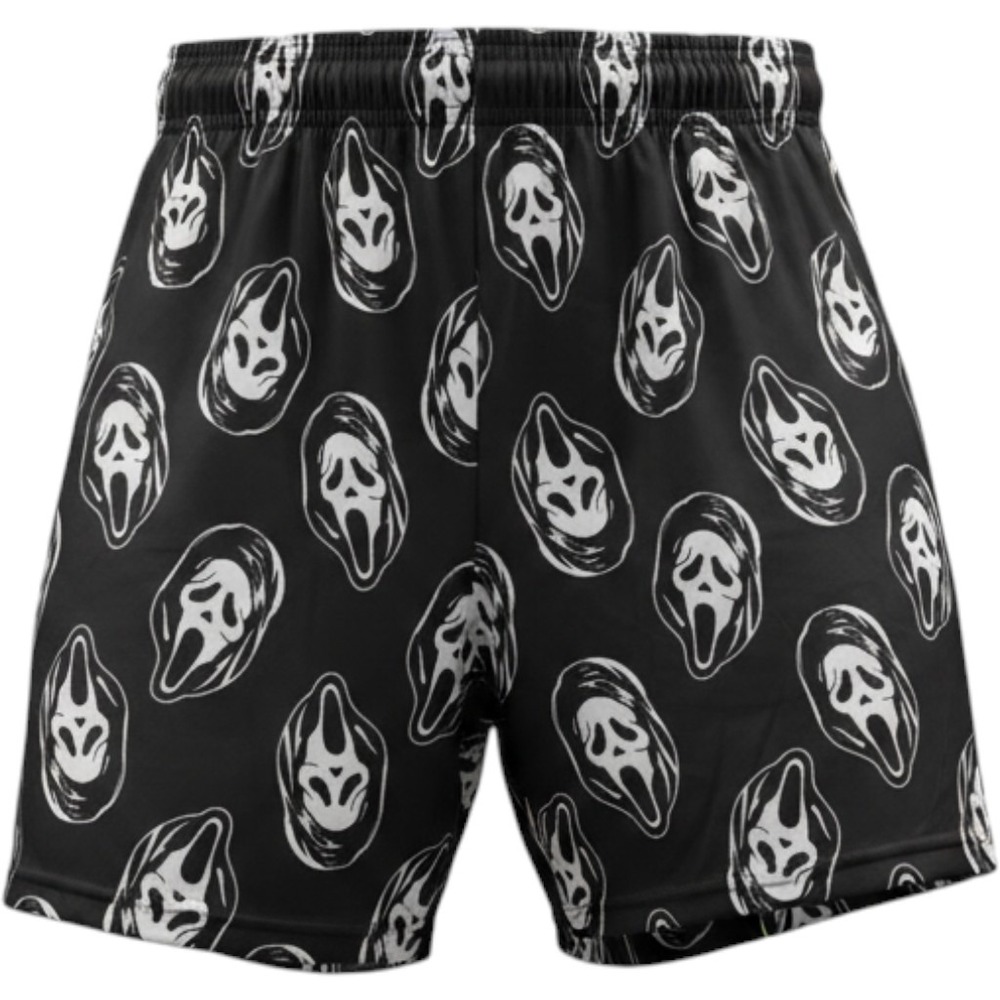 Ghostface Scream Horror Movie Sleep Shorts Mens 2XL Black All Over Print New